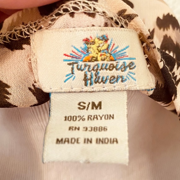 Turquoise Haven Cheetah Print Kimono - Picture 3 of 7